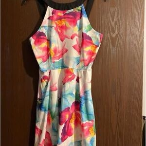 Floral Multicolor Women's Dress
